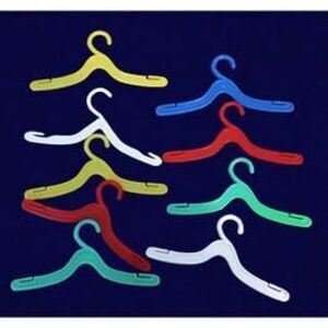 1960s Mini Plastic Hangers for Barbie or Other Fashion Dolls, Lot of 9